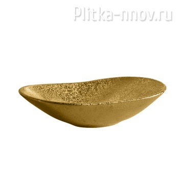 Сатурн PN43903GB 64х36 Умывальник накладной, овальный, золото брашированное Point