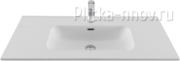 Flat 101х46.5 белая матовая Раковина мебельная Aquanet