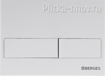 NOVUM L4 040014 BERGES Soft Touch белая кнопка смыва