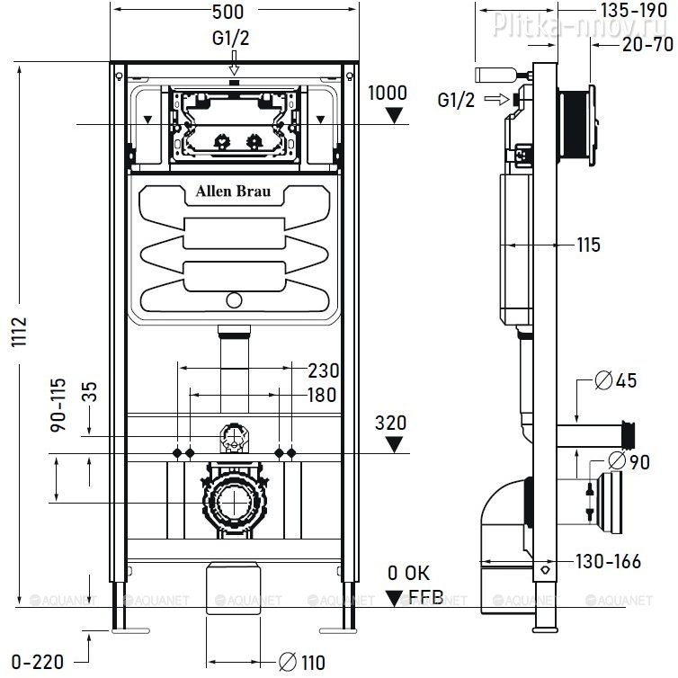 Cetus 306274+332171 Унитаз с инсталляцией Aquanet Cetus 306274+332171 Унитаз с инсталляцией Aquanet