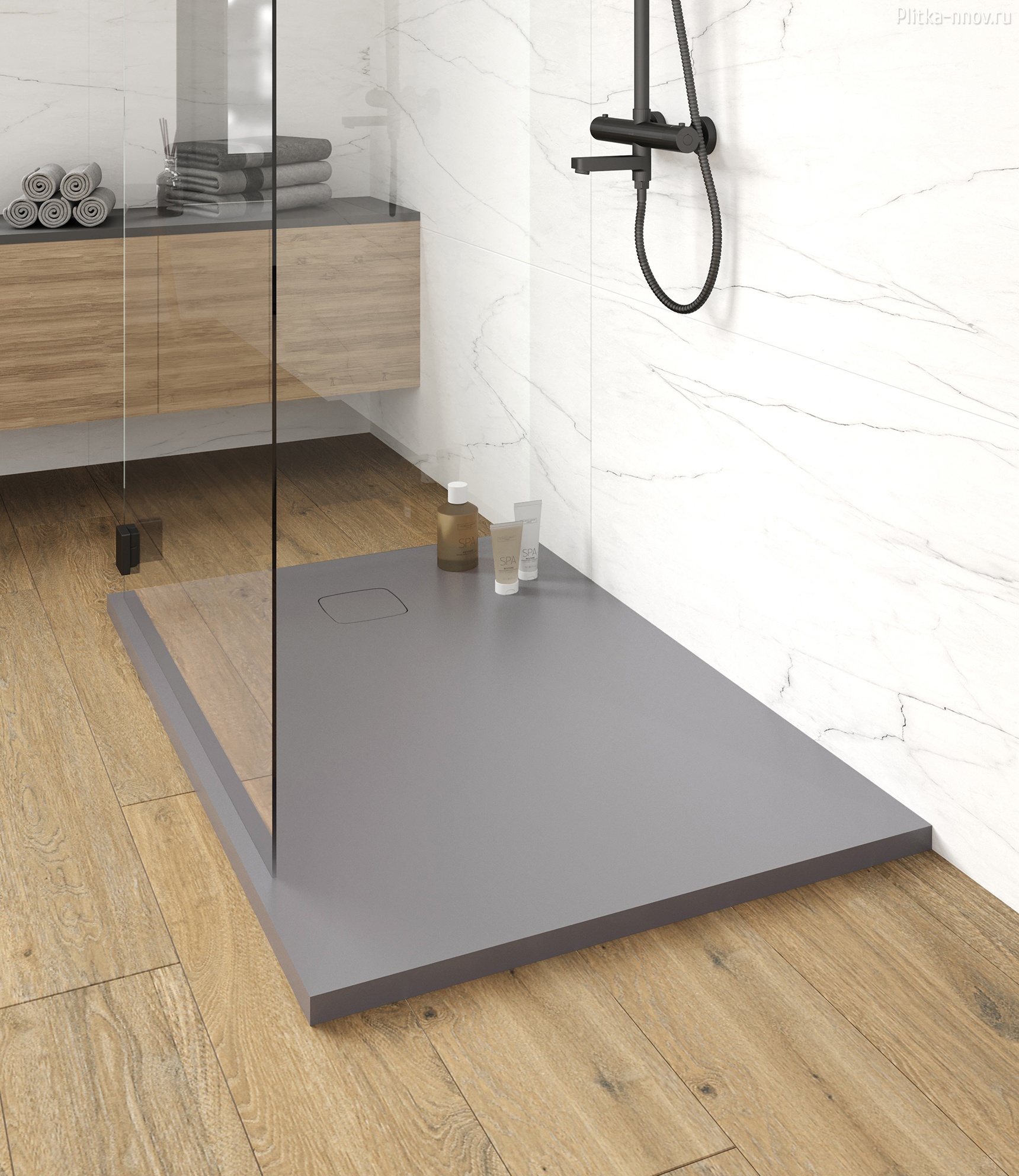 Cosmo 90х90 grey Matt поддон из литьевого мрамора STAROHOME Cosmo 90х90 grey Matt поддон из литьевого мрамора STAROHOME