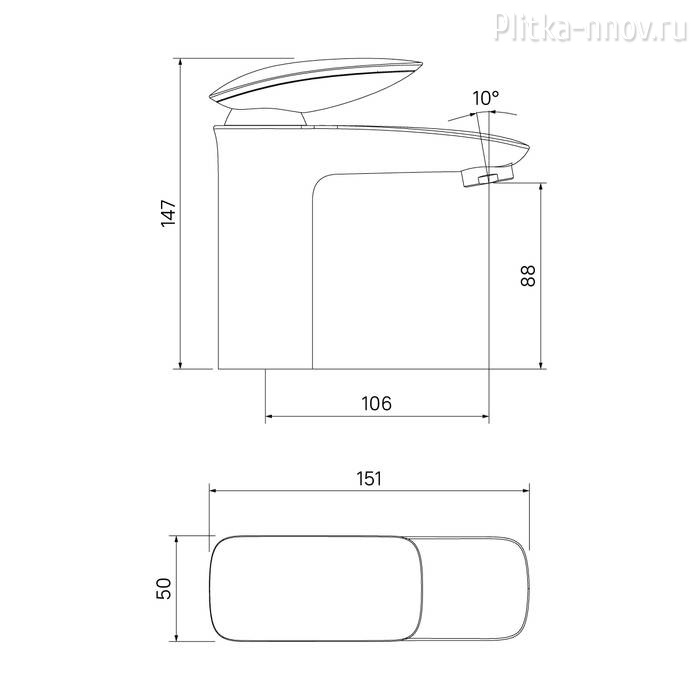 Stone STOSB00i01 Смеситель для раковины Iddis Stone STOSB00i01 Смеситель для раковины Iddis