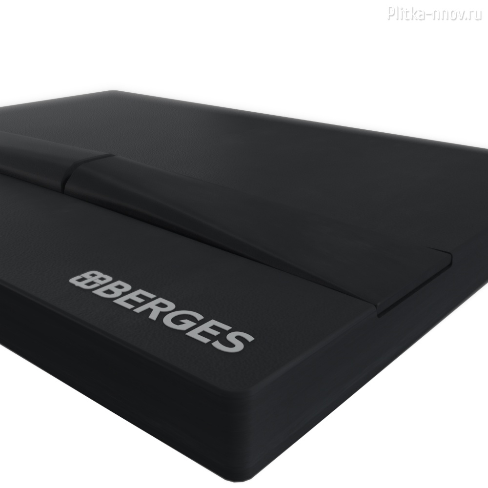 NOVUM F5 040055 BERGES Soft Touch черная кнопка смыва NOVUM F5 040055 BERGES Soft Touch черная кнопка смыва
