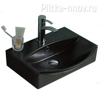 CeramaLux 78014CMB 50x40 Умывальник черный матовый