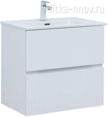 Джейн 70 белый матовый Тумба с раковиной Aquanet 