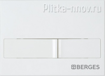 NOVUM L1 040011 BERGES белая кнопка смыва