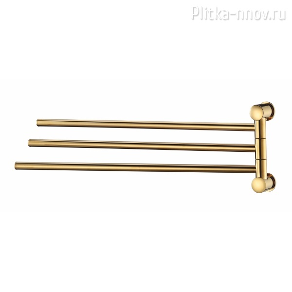 K-1033POLISHED GOLD Держатель полотенец тройной WasserKRAFT K-1033POLISHED GOLD Держатель полотенец тройной WasserKRAFT