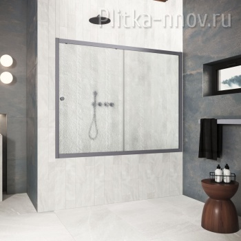 ZV Protec 160 06 02, профиль GunMetal/Графит, стекло шиншилла Vegas-Glass