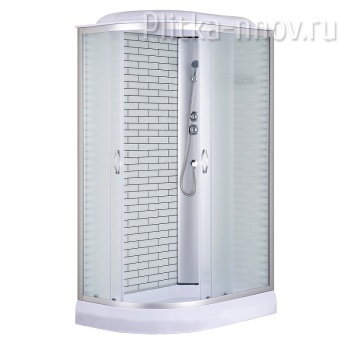 CS-66120-13R FW 120х80 Loranto поддон 13 см белый кирпичный узор CS-66120-13R FW 120х80 Loranto поддон 13 см белый кирпичный узор