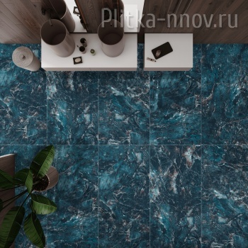 BLUE STONE 60х120 High Glossy Керамогранит Azario