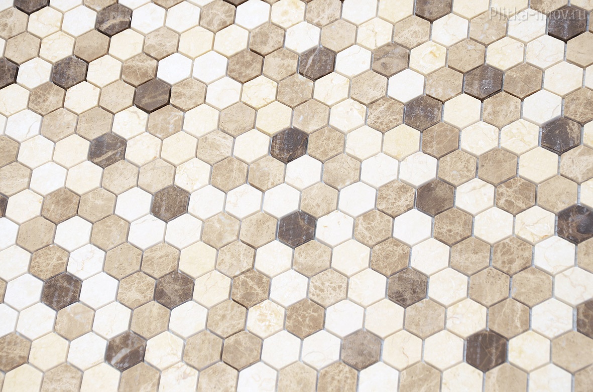 Pietrine Hexagonal Caramelle mosaic (натуральный камень, шестиугольная форма) Pietrine Hexagonal Caramelle mosaic (натуральный камень, шестиугольная форма)