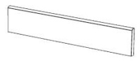 Плинтус Metalica Rodapie Purple 9x33