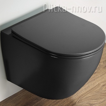 CeramaLux 2197MDH унитаз подвесной Серый матовый с сиденьем Микролифт