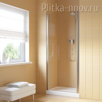 EP LUX 75 08 01 L/R, профиль хром, стекло прозрачное Дверь в душевой проем Vegas-Glass