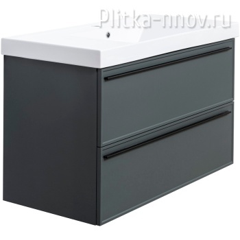 Elba 100 FNC-01-ELB-G-100-2 подвесная Серая матовая с раковиной LaFenice Elba 100 FNC-01-ELB-G-100-2 подвесная Серая матовая с раковиной LaFenice