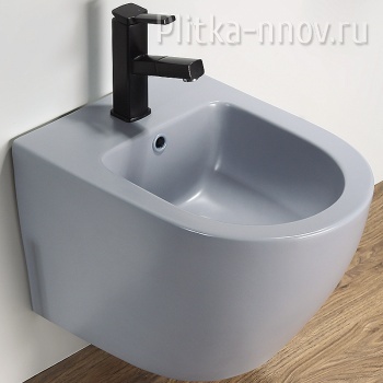 CeramaLux В2342BDMHL 37x48 Биде подвесное голубое матовое