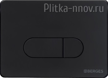 NOVUM D5 040035 BERGES Soft Touch черная кнопка смыва