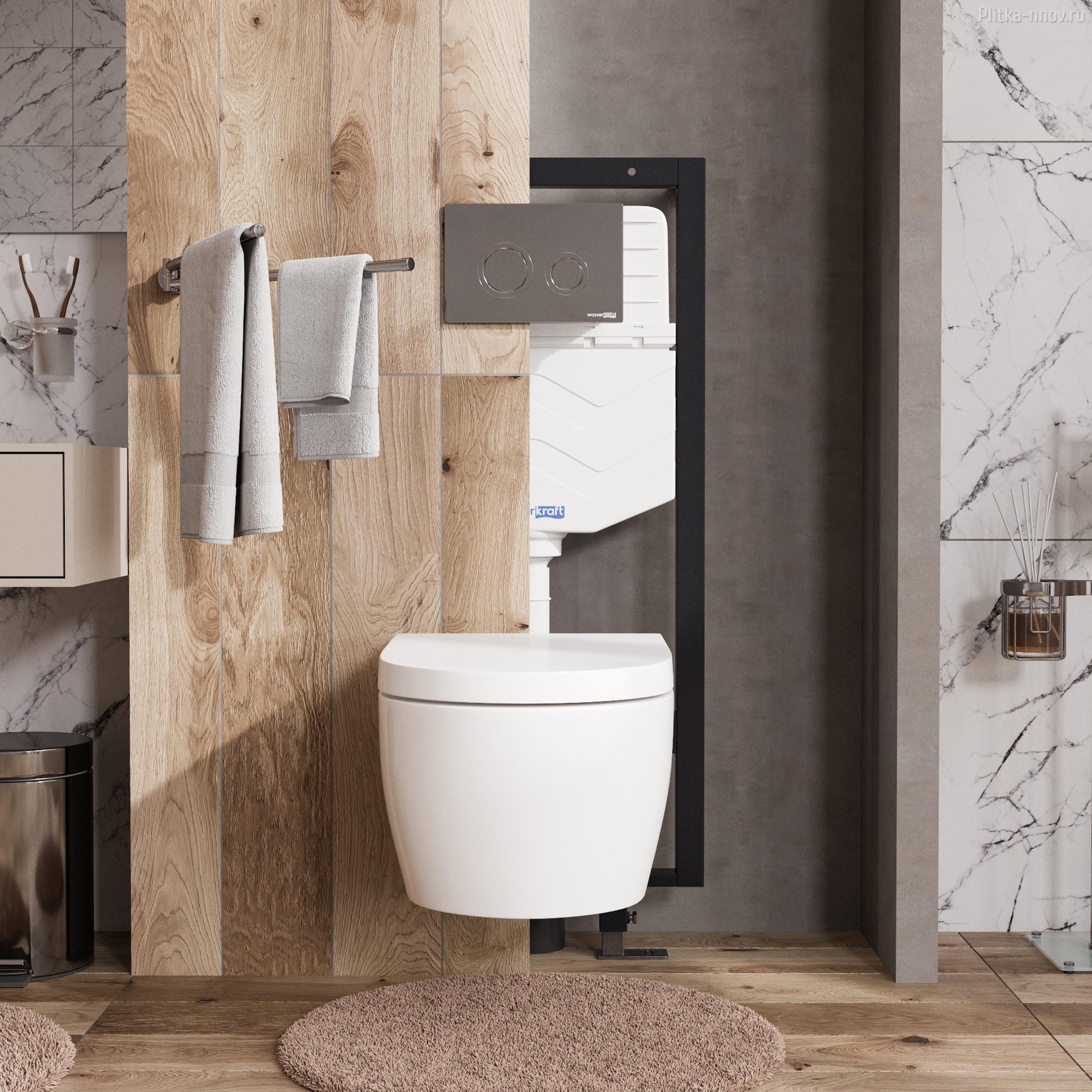 Vils 56TLT.010.ME.CH01 Система инсталляции для унитазов WasserKRAFT Vils 56TLT.010.ME.CH01 Система инсталляции для унитазов WasserKRAFT