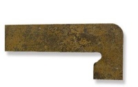 Плинтус Metalica Zanquin Fior izda/dcha Vulcano левый/правый 39.5x17.5