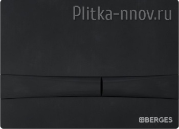 NOVUM F5 040055 BERGES Soft Touch черная кнопка смыва