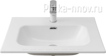 Flat 61х46.5 белая глянцевая Раковина мебельная Aquanet