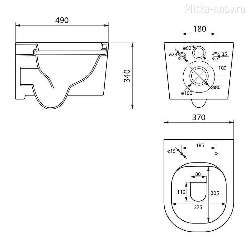 Веста PN41701BM безободковый, черн. матовый сиденье микролифт Унитаз подвесной Point Веста PN41701BM безободковый, черн. матовый сиденье микролифт Унитаз подвесной Point