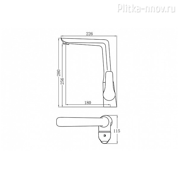 Pragmatic AF430-41С Смеситель для раковины Aquanet Pragmatic AF430-41С Смеситель для раковины Aquanet