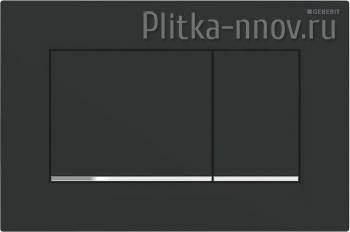 GEBERIT Sigma 30 115.883.14.1 (не оставляет отпечатков пальцев)черный матовый/хром глянец