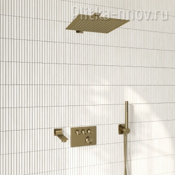 A5558.180.198.285.194.286.174 Thermo Встраиваемый комплект для ванны с верхней душевой насадкой, лейкой и изливом WasserKRAFT