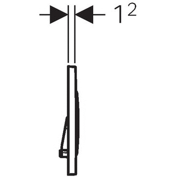 GEBERIT Sigma 20 115.882.KM.1 черный/хром глянцевый GEBERIT Sigma 20 115.882.KM.1 черный/хром глянцевый