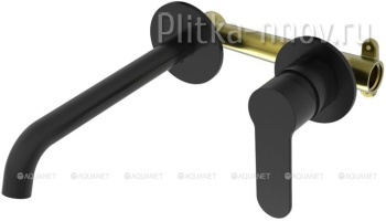 Passion Черный Смеситель для раковины Aquanet