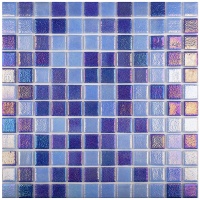 Shell MIX DEEP BLUE 552/555 Vidrepur стеклянная мозаика