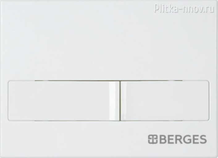 NOVUM L1 040011 BERGES белая кнопка смыва NOVUM L1 040011 BERGES белая кнопка смыва