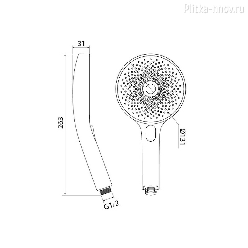 SpaHome SPA3F0Bi18 Черный Ручной душ Iddis SpaHome SPA3F0Bi18 Черный Ручной душ Iddis