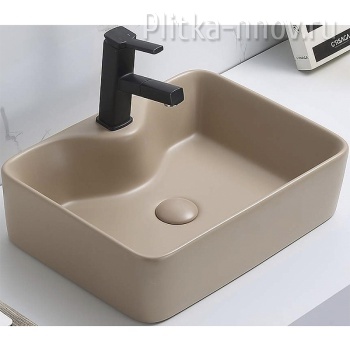 CeramaLux 7291MC-1 48x37 Капучино Раковина-чаша с местом под смеситель
