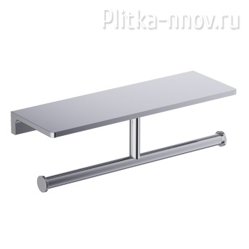 Selene 10045/00 Хром Бумагодержатель двойной с полкой для телефона TIMO