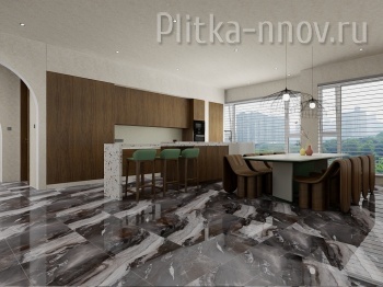 AZARIO RIVERSTONE GOLD 60x120 Carving керамогранит