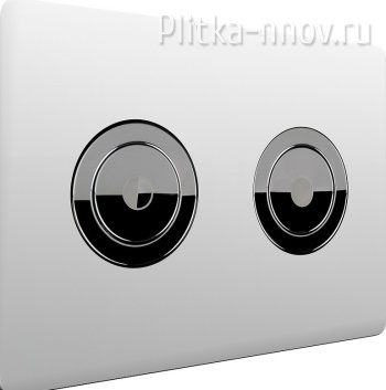 Венера PN44072WC ПНЕВМО Белая Хром Клавиша смыва Point