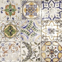Настенная плитка Mainzu Maiolica Centro (Mix) 20x20 глянцевая мультиколор