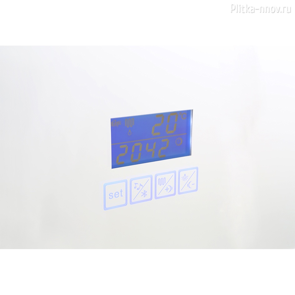 MLN-LED063 60х80 Зеркало с LED-подсветкой подогрев/часы
