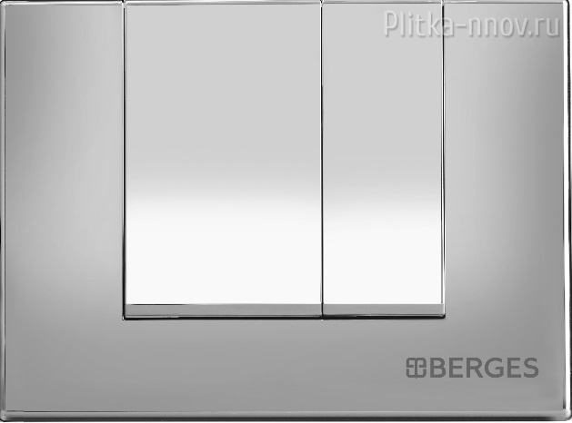 NOVUM S2 040042 BERGES Хром матовый кнопка смыва NOVUM S2 040042 BERGES Хром матовый кнопка смыва