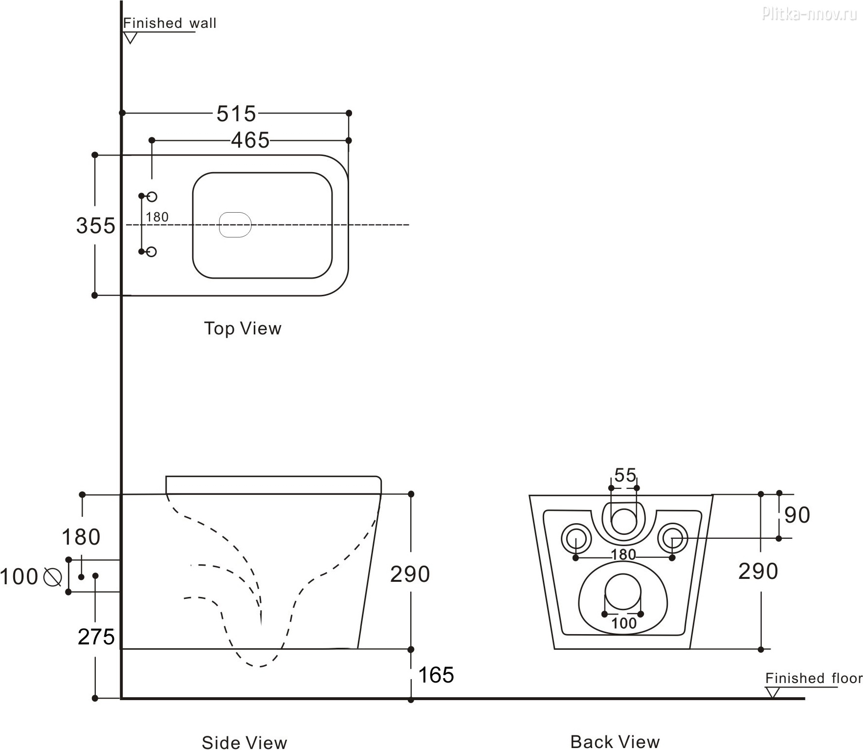 Tavr 2.0 W LX-1907 Rimless Aquanet унитаз подвесной Tavr 2.0 W LX-1907 Rimless Aquanet унитаз подвесной