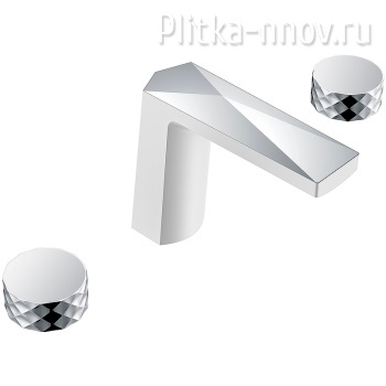 Venturo 150-WCR-DIAMOND Белый Хром Смеситель для раковины Boheme Venturo 150-WCR-DIAMOND Белый Хром Смеситель для раковины Boheme