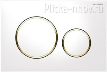GEBERIT Sigma 20 115.882.KK.1 белый / золото