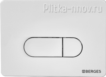 NOVUM D1 040031 BERGES белая кнопка смыва