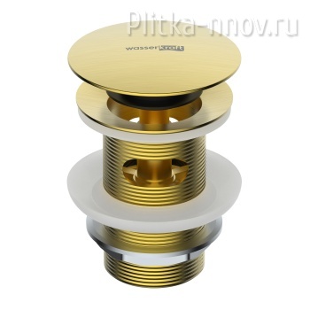 A344 Донный клапан Push-up с переливом WasserKRAFT