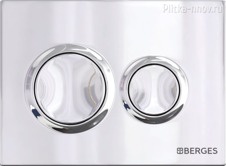 NOVUM O3 040063 BERGES Хром кнопка смыва NOVUM O3 040063 BERGES Хром кнопка смыва