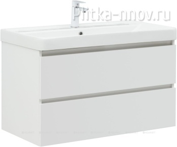 Вега 90 (2 ящика) Тумба с раковиной Aquanet