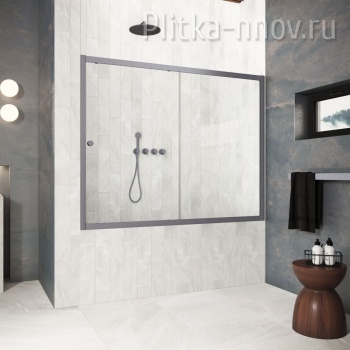 ZV Protec 150 06 01, профиль GunMetal/Графит, стекло прозрачное Vegas-Glass