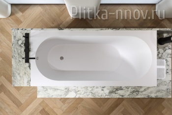 Orion 168x74 1.01.007.11.1 Soft Rock Белая матовая Ванна из искусственного камня Holbi